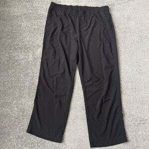 Chico's Pants Womens Size 2 (Medium) Black Thin Lightweight Stretch Additions